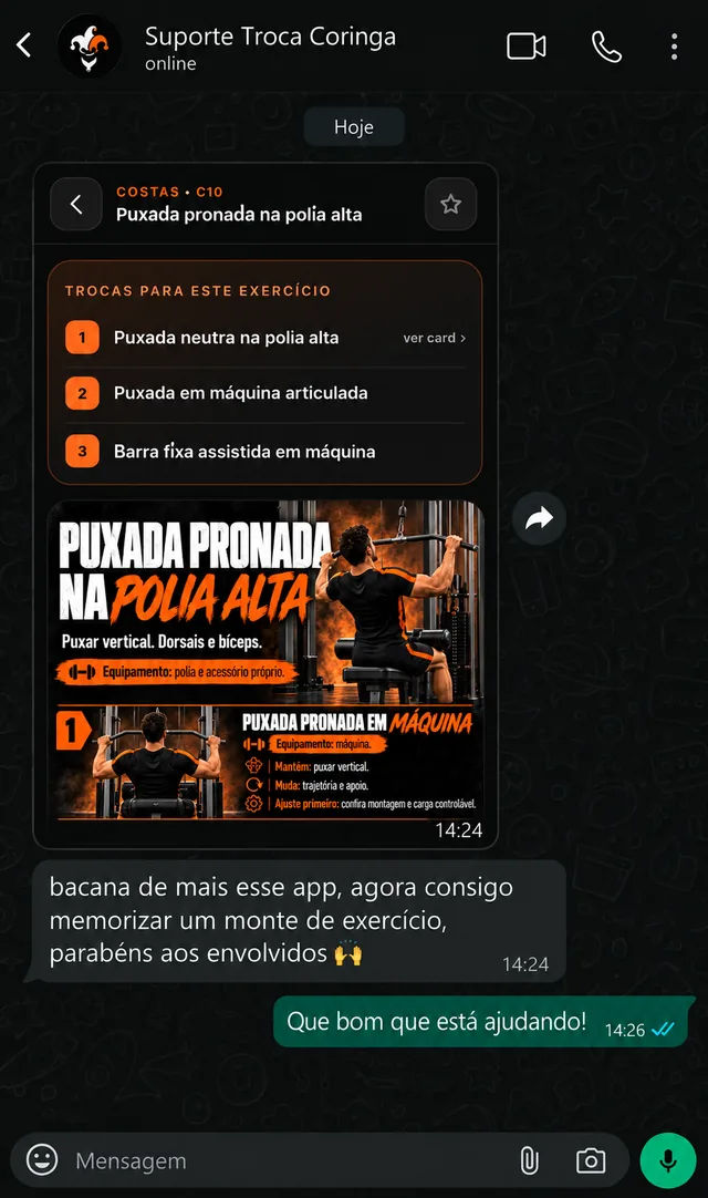 Depoimento real de quem usou o app Troca Coringa