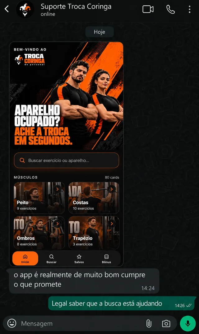 Depoimento real de quem usou o app Troca Coringa